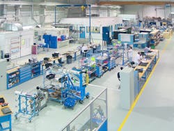 Landing gear maintenance, repair and overhaul shop at Liebherr Aerospace Saline, Inc., Michigan (USA) Landing gear maintenance, repair and overhaul shop at Liebherr Aerospace Saline, Inc., Michigan (USA)