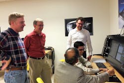 From left to right Dr. Richard Ruhala; Dr. Thomas Fallon; Dr. Adeel Khalid; Price Induction engineer Dr. Benoit Bayon From left to right Dr. Richard Ruhala; Dr. Thomas Fallon; Dr. Adeel Khalid; Price Induction engineer Dr. Benoit Bayon