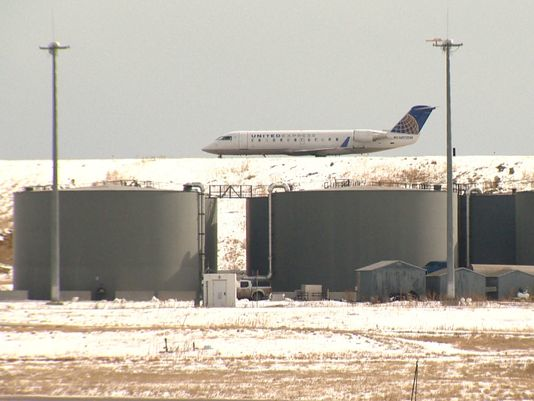 The airport recycles its excess at on-site facilities.