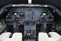 Beechjet instrument panel with original equipment before a complete avionics upgrade. Beechjet instrument panel with original equipment before a complete avionics upgrade.