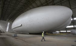 With speeds reaching 100 mph, the airship is slower than a plane but greener, quieter and potentially far more direct. With speeds reaching 100 mph, the airship is slower than a plane but greener, quieter and potentially far more direct.