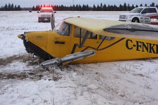 Police believe the pilot attempted to hand-prop the small two-seat plane. As the engine started, the plane gained enough speed to become airborne.
