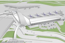 Southwest&apos;s planned international terminal at Hobby airport will have five gates.