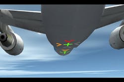 The concept inspired by military technology was tested on aircraft simulators by professional pilots. The concept inspired by military technology was tested on aircraft simulators by professional pilots.