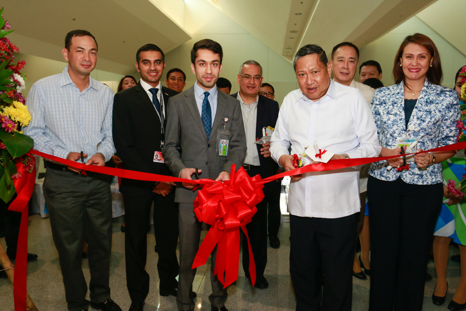 VIP guests at the opening of the Skyview Lounge at Manila&rsquo;s Ninoy Aquino International Airport&rsquo;s Terminal 3.