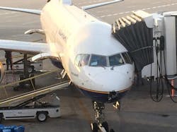 A lightning strike ripped a hole in the nose of an Icelandair plane on Tuesday, April 7, 2015. Icelandair Flight 671 continued its 3,740-mile journey from Reykjavik to Denver International Airport without further incident. A lightning strike ripped a hole in the nose of an Icelandair plane on Tuesday, April 7, 2015. Icelandair Flight 671 continued its 3,740-mile journey from Reykjavik to Denver International Airport without further incident.