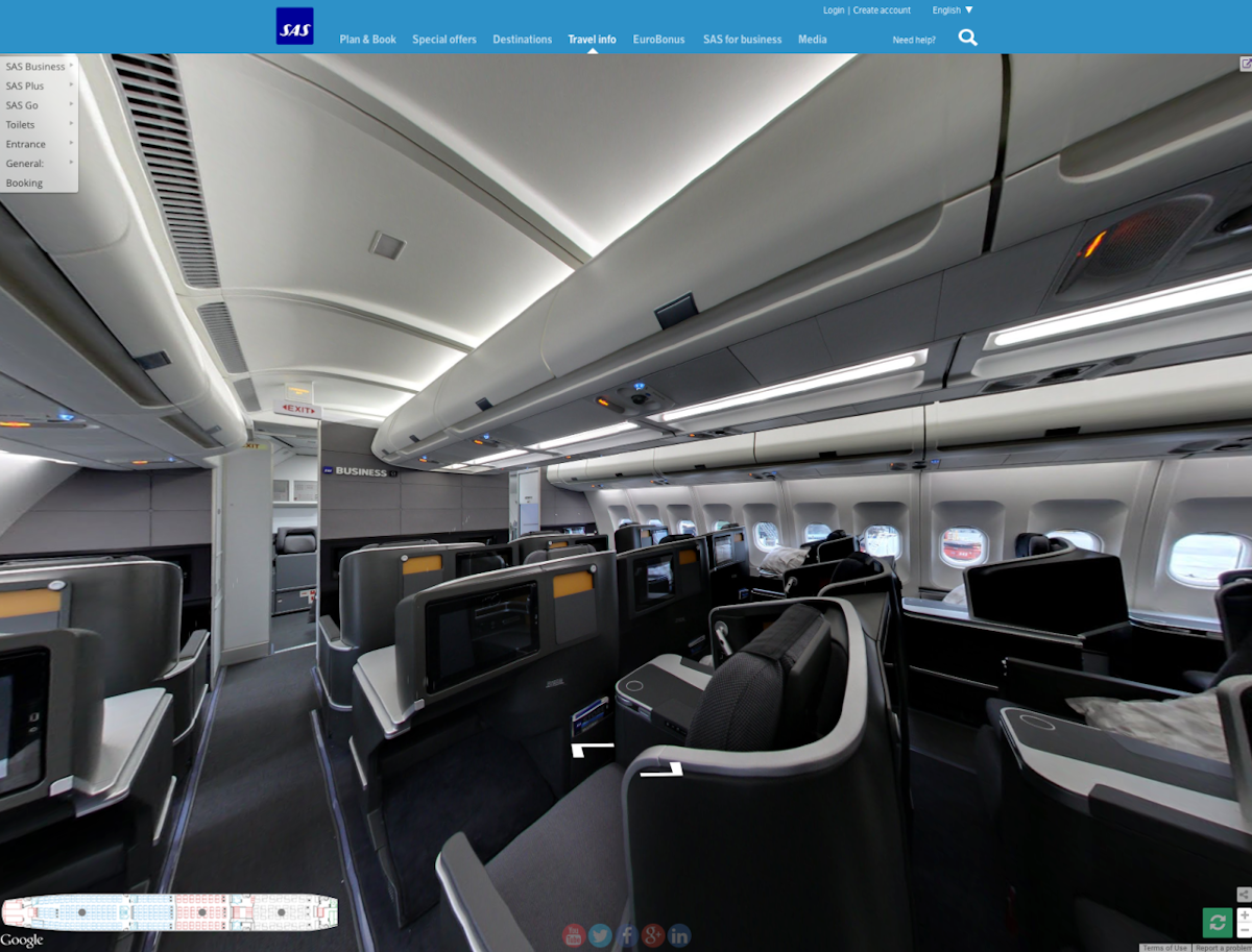 Google Street View Comes To Sas Planes With Interactive Tours
