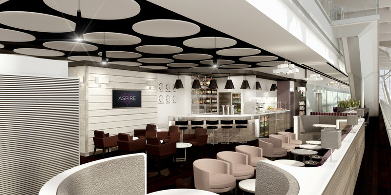 3D render of the LHR lounge.