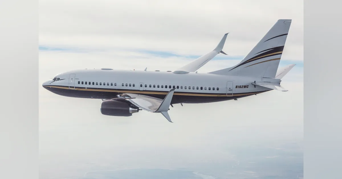 Boeing Business Jet with Split Scimitar Winglets from FACC | Aviation Pros