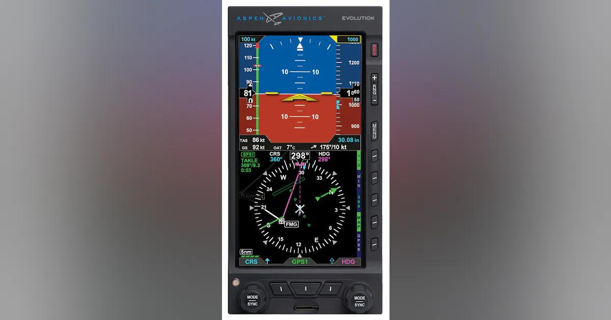 Pfd Instrument Helicopter EASA Approves Aspen Avionics’ EFD1000H Primary Flight Display for ...