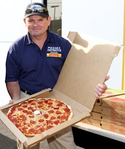 Since Pizzas 4 Patriots began working with international shipping specialist DHL Express, Retired Master Sergeant Mark Evans and his son have been able to deliver more than one million &ldquo;slices of home&rdquo; to U.S. servicemen and women all over the world.