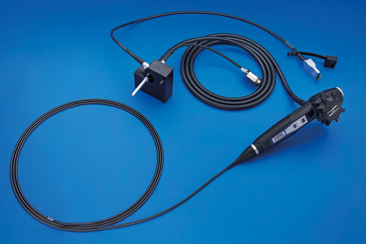 The new MULTIPOINT measuring videoscope from KARL STORZ is one of the smallest in its class due to its 'See & Measure' function.