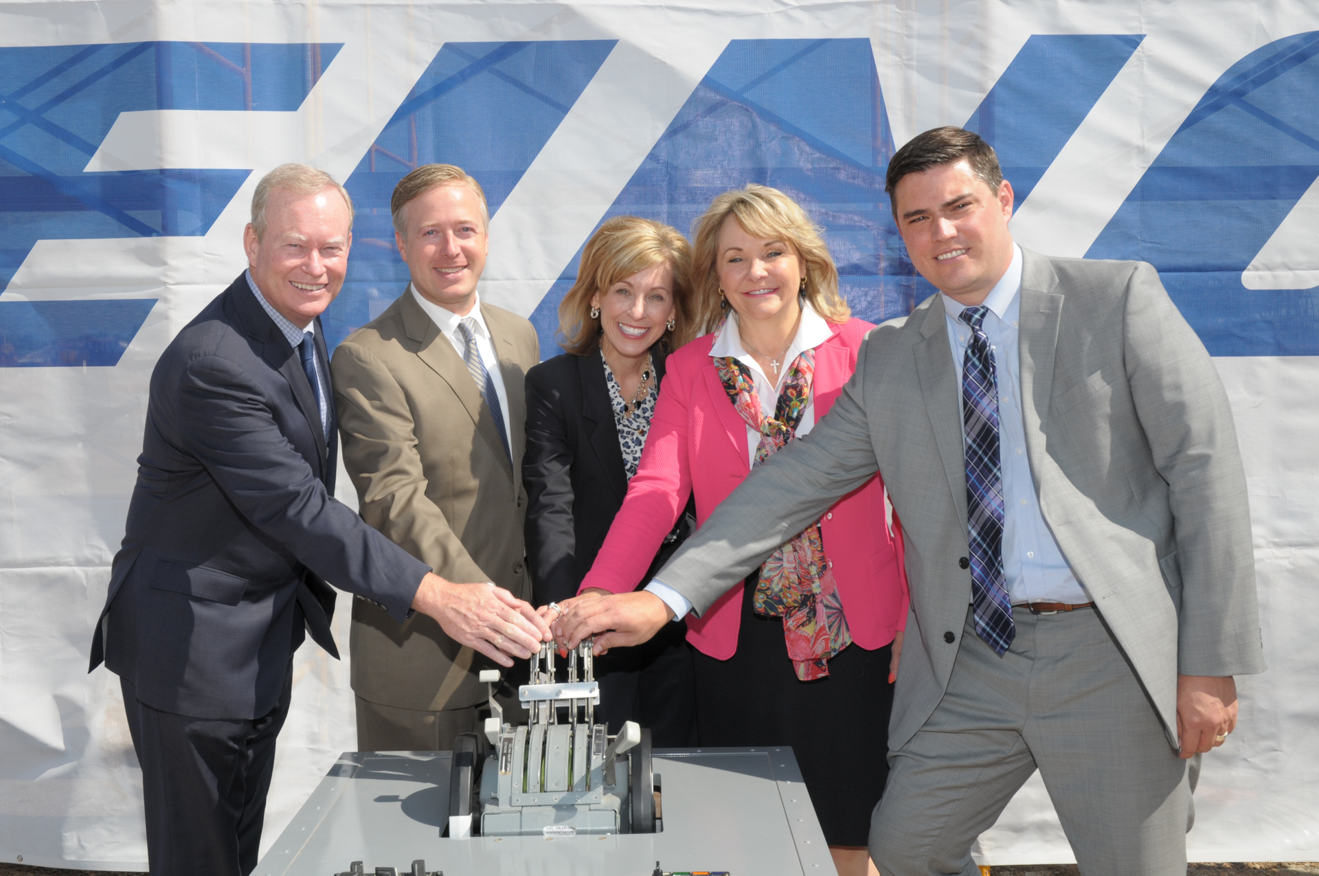 Boeing broke ground on a new laboratory facility in Oklahoma City. Mayor Mick Cornett, Commissioner Brian Maughan, President of Boeing Global Services and Support Leanne Caret, Oklahoma Governor Mary Fallin and Boeing Oklahoma City Site Director Jeb Boatman pushed an E-6B aircraft throttle forward symbolizing the groundbreaking of the new facility.