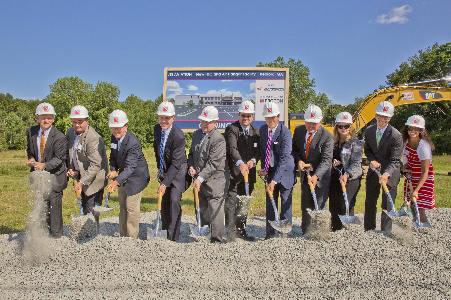 Paul Roy &ndash; Director of Business Development, PROCON; Dan Messier &ndash; Sr. VP of Operations, PROCON; John Samenfeld &ndash; President, PROCON; David Paddock &ndash; Senior Vice President and General Manager, Jet Aviation; John Langevin &ndash; VP of FBO Operations for North America, Jet Aviation; Dana Fales &ndash; Director FBO Services, Jet Aviation; Michael Dufault &ndash; Associate General Counsel, Jet Aviation; Ed Freni &ndash; Director of Aviation, Massachusetts Port Authority; Sharon Williams &ndash; Director, Massachusetts Port Authority; Michael Martin- Managing Director, SAA; and Dana Pallante &ndash; Project Manager, SAA