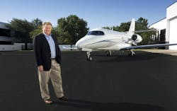 John Sieckowski, president of Aircraft Management Group, takes delivery of a Cessna Citation Latitude. John Sieckowski, president of Aircraft Management Group, takes delivery of a Cessna Citation Latitude.