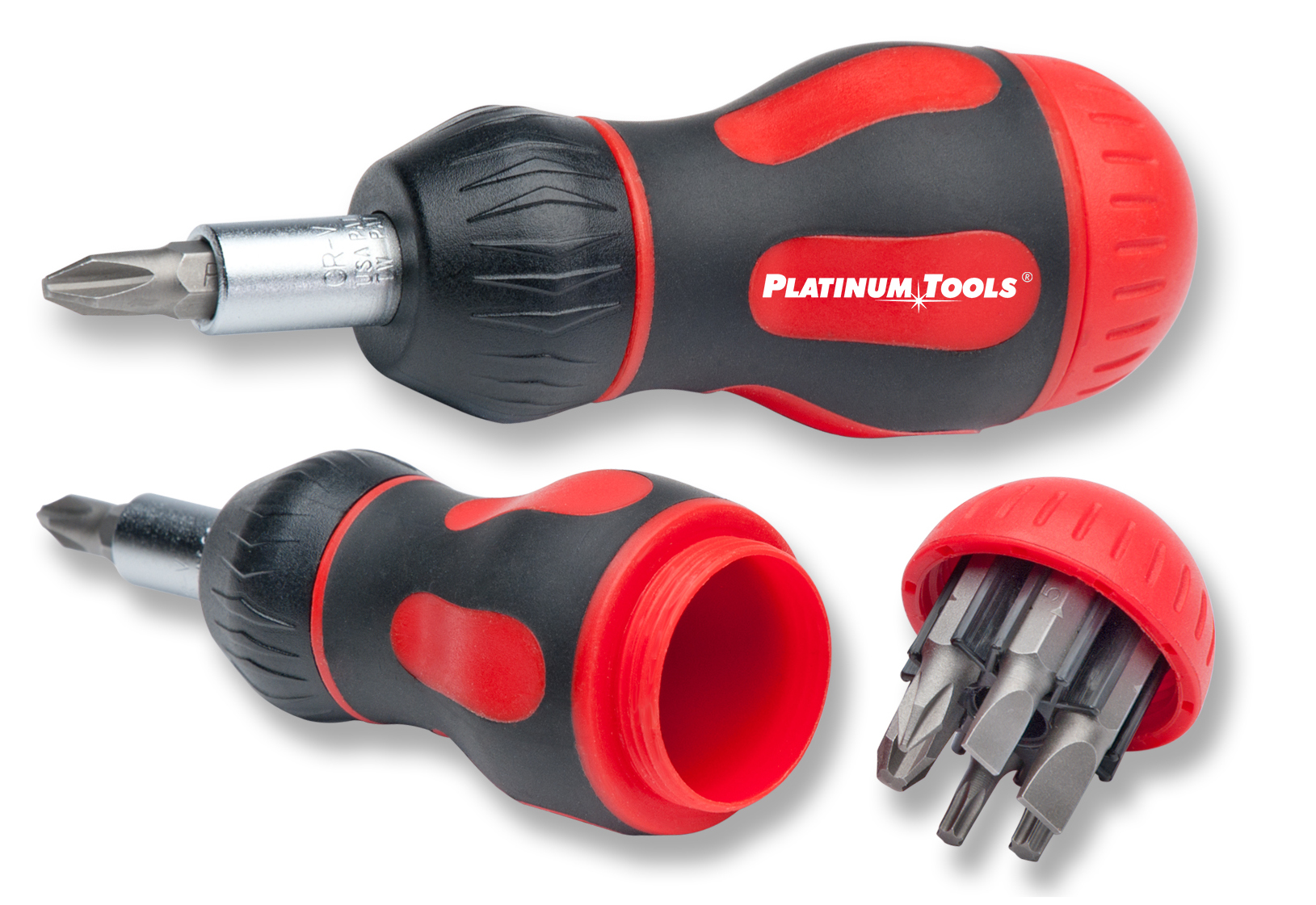 4-in-1 Hand Tool Screwdriver with TPR Handle