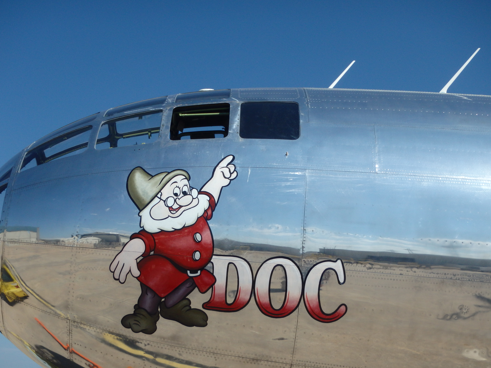 Doc was originally part of a squadron of B-29s known as Snow White and the Seven Dwarfs.