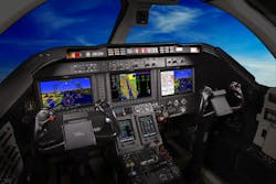 Garmin G5000 Equipped Hawker 400XP flight deck. Garmin G5000 Equipped Hawker 400XP flight deck.