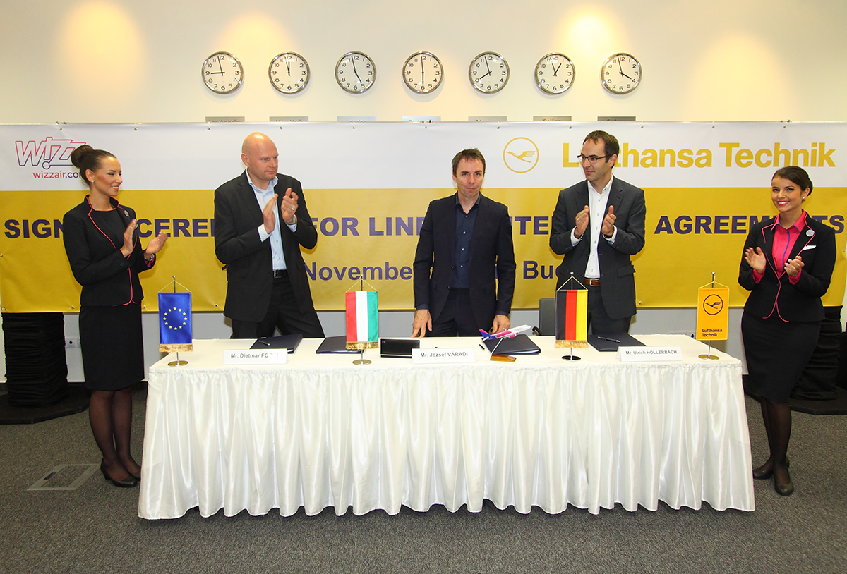 The contract extensions were signed in Budapest by Wizz Air Chief Executive Officer J&oacute;zsef V&aacute;radi, LTMI Chief Executive Officer Ulrich Hollerbach and LTB Chief Executive Officer Dietmar Focke.
