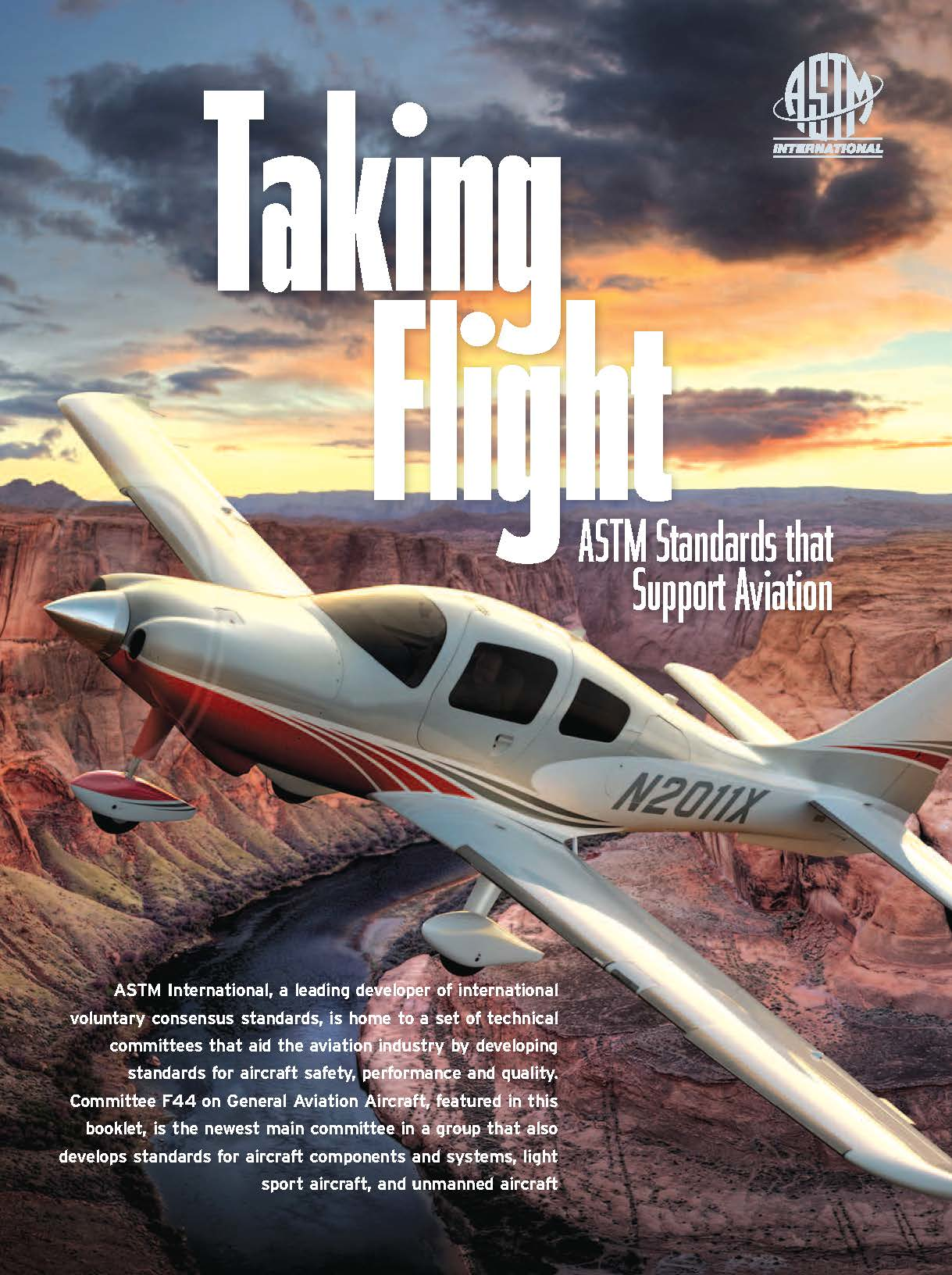 Cover of ASTM booklet titled Taking Flight