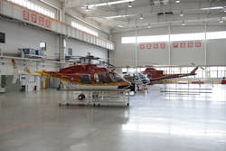 The Bell 407GX in the Chongqing General Aviation facility The Bell 407GX in the Chongqing General Aviation facility