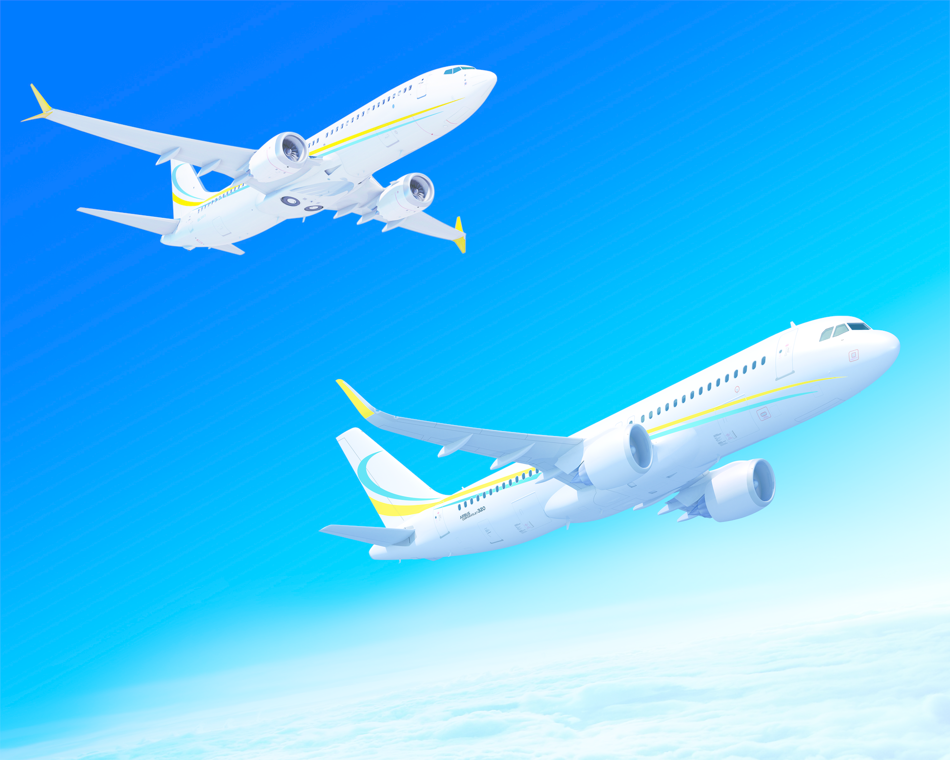 Comlux extends its VVIP fleet - ACJ320 neo and BBJMAX 8 flying together.