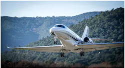 Citation Latitude at La Mole airport in St. Tropez, France.