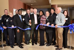 Broward County Mayor Marty Kiar and Sheltair’s Chairman, Founder and CEO Jerry Holland (both holding ceremonial scissors) cutting the ribbon surrounded by elected officials and dignitaries from CBP, Fort Lauderdale-Hollywood International Airport and Sheltair. Broward County Mayor Marty Kiar and Sheltair’s Chairman, Founder and CEO Jerry Holland (both holding ceremonial scissors) cutting the ribbon surrounded by elected officials and dignitaries from CBP, Fort Lauderdale-Hollywood International Airport and Sheltair.