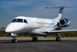 Legacy 600 jet accommodates up to 14 passengers.