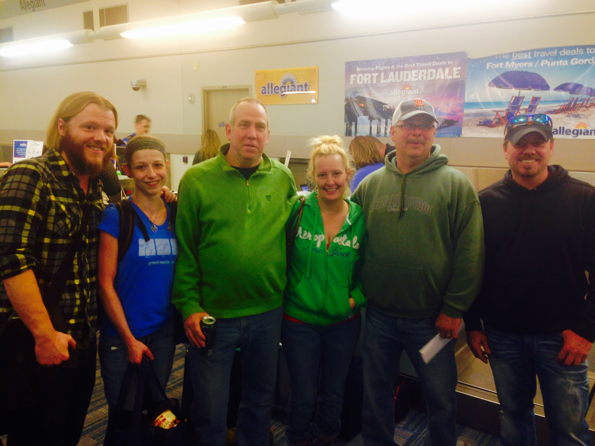 The Winners: Jillian Altoft (brought Alex Morrow as travel partner) - left, Christie Johnson (brought Martin Johnson as travel partner) &ndash; middle, and Ken DeWindt (brought John Vandenbroek as travel partner) &ndash; right.