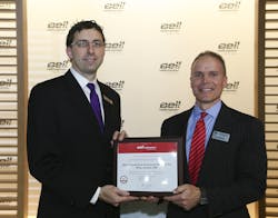 Bell Helicopter announces Able Aerospace Services as newest Service Center at HAI Heli-Expo 2016. From left to right: Glenn Isbell, executive vice president, Customer Support and Services at Bell Helicopter and Lee Benson, chief executive officer, Able Aerospace Services. Bell Helicopter announces Able Aerospace Services as newest Service Center at HAI Heli-Expo 2016. From left to right: Glenn Isbell, executive vice president, Customer Support and Services at Bell Helicopter and Lee Benson, chief executive officer, Able Aerospace Services.