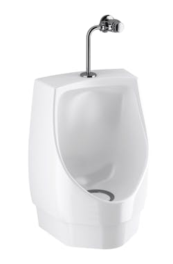 Hybrid Retrofit Urinal uses Jetrinse Solution Technology, designed by Falcon Waterfree Technologies. Hybrid Retrofit Urinal uses Jetrinse Solution Technology, designed by Falcon Waterfree Technologies.