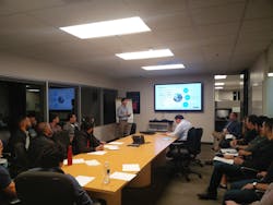 HNTB's James Long, PE speaking to the class. HNTB's James Long, PE speaking to the class.