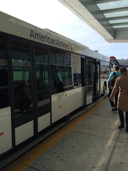 In addition to the passenger shuttle operations for American Airlines, First Transit provides 24-hour shuttle services for airport employees between the terminals and their dedicated parking lots.