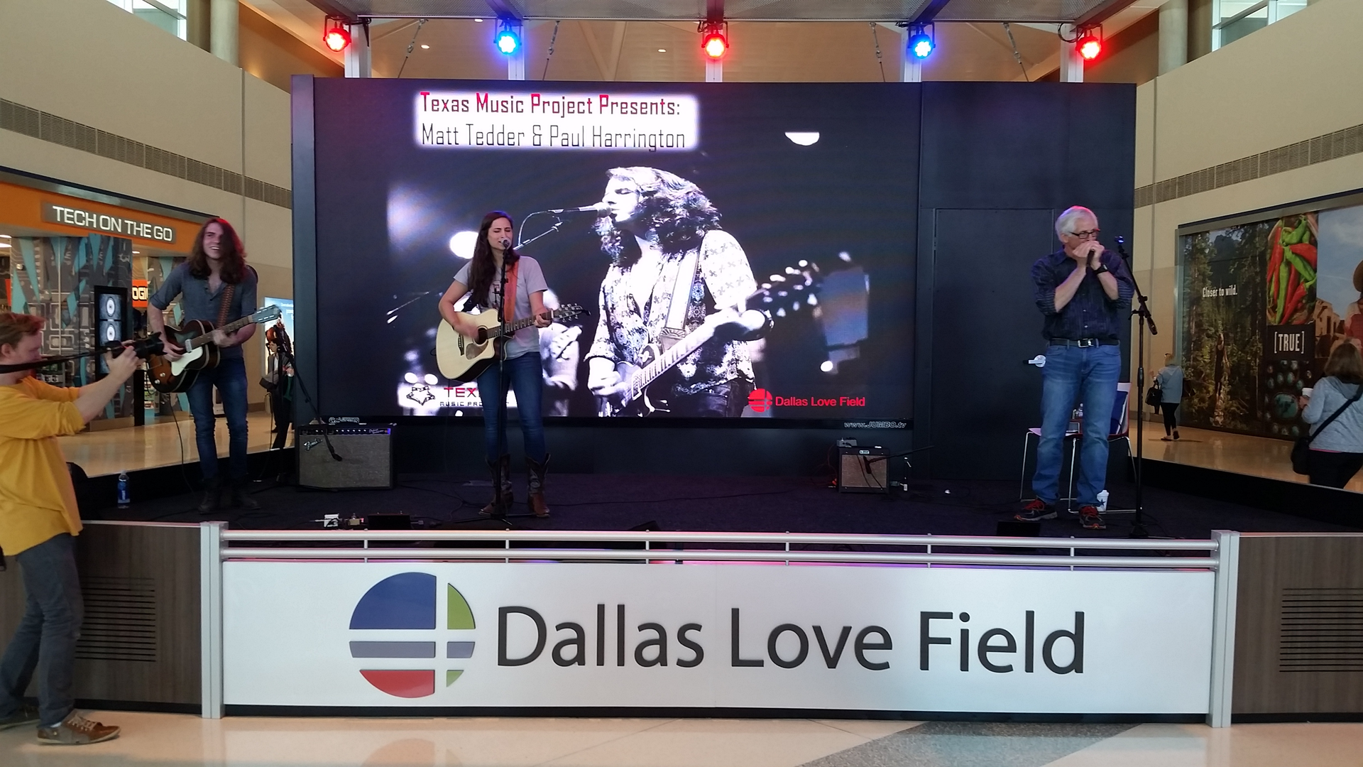 Performances by Texas musicians will be scheduled from 11 a.m. through 2 p.m. on weekdays.