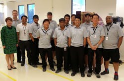 The Flying Colours Corp. team at the Singapore Seletar Airport facility. The Flying Colours Corp. team at the Singapore Seletar Airport facility.