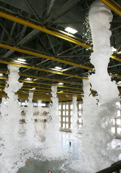 When hangar fire suppression includes deluge or high-expansion foam systems, rejecting false alarms from friendly fire is a critical function of a fire detection system. When hangar fire suppression includes deluge or high-expansion foam systems, rejecting false alarms from friendly fire is a critical function of a fire detection system.