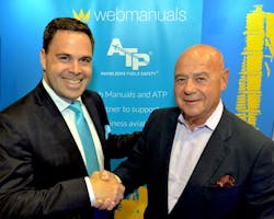 Martin Lidgard, CEO of WebManuals, and Charles Picasso, CEO of Aircraft Technical Publishers (ATP).