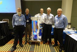 From left to right: Jeff Langtip - C&amp;L Director, Australia; Damon Thompson - Meggitt Fuelling Products - Manager - Marketing &amp; Product Support USA; Jim Gammon - Gammon Technical Products - President USA; John Leonard - PECOFacet - Market Manager USA; John Cora - C&amp;L Director, Australia