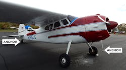 Cessna 195B Tie-down