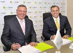 L to R David Windle, COO, Air BP with Alberto Pinto Rocha, CEO, PBF. L to R David Windle, COO, Air BP with Alberto Pinto Rocha, CEO, PBF.