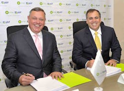 L to R David Windle, COO, Air BP with Alberto Pinto Rocha, CEO, PBF.