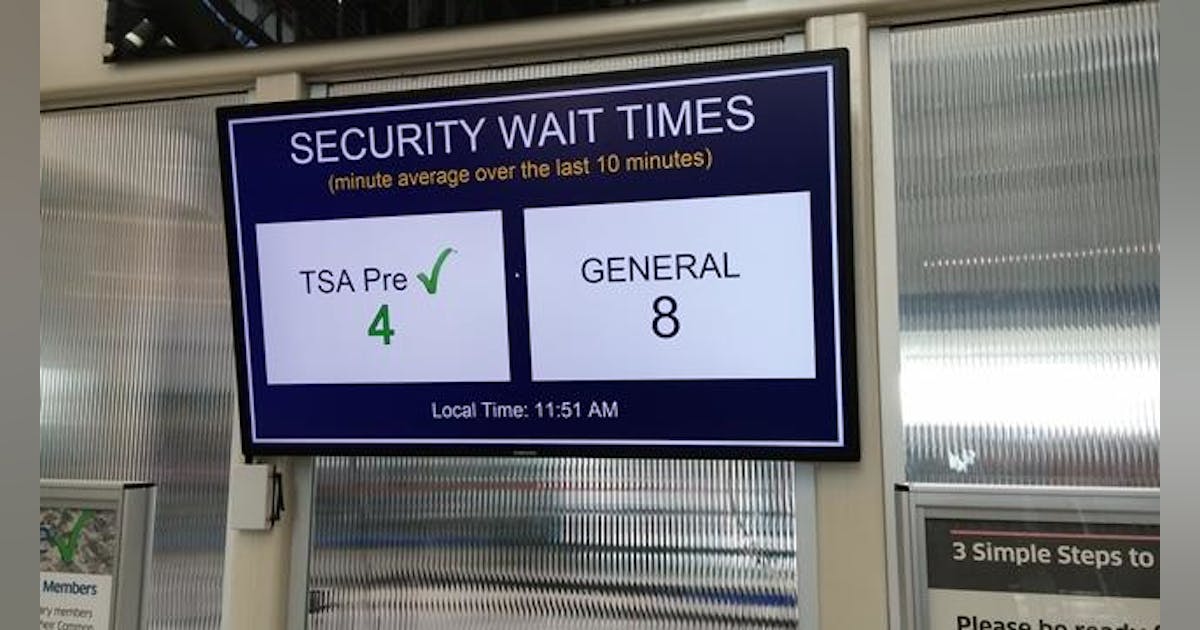 Airport security wait times | Aviation Pros
