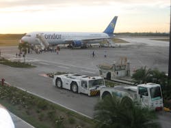 Cuba Condor Airplane at Holgu n Airport 575ef11c7d67e