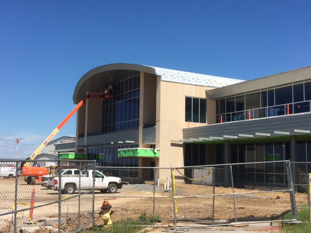 The new passenger terminal project at Williamson County Regional Airport has already been idled in anticipation of a prolonged shutdown in airport projects in Illinois.