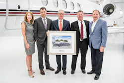 Pictured from left to right:Kriya Shortt, Senior Vice President of Sales & Marketing, Textron Aviation; Adam Johnson, CEO, NetJets; Doug Henneberry, Executive Vice President of Aircraft Asset Management, NetJets; Bill Noe, President and COO, NetJets; Scott Ernest, President & CEO, Textron Aviation. Pictured from left to right:Kriya Shortt, Senior Vice President of Sales & Marketing, Textron Aviation; Adam Johnson, CEO, NetJets; Doug Henneberry, Executive Vice President of Aircraft Asset Management, NetJets; Bill Noe, President and COO, NetJets; Scott Ernest, President & CEO, Textron Aviation.