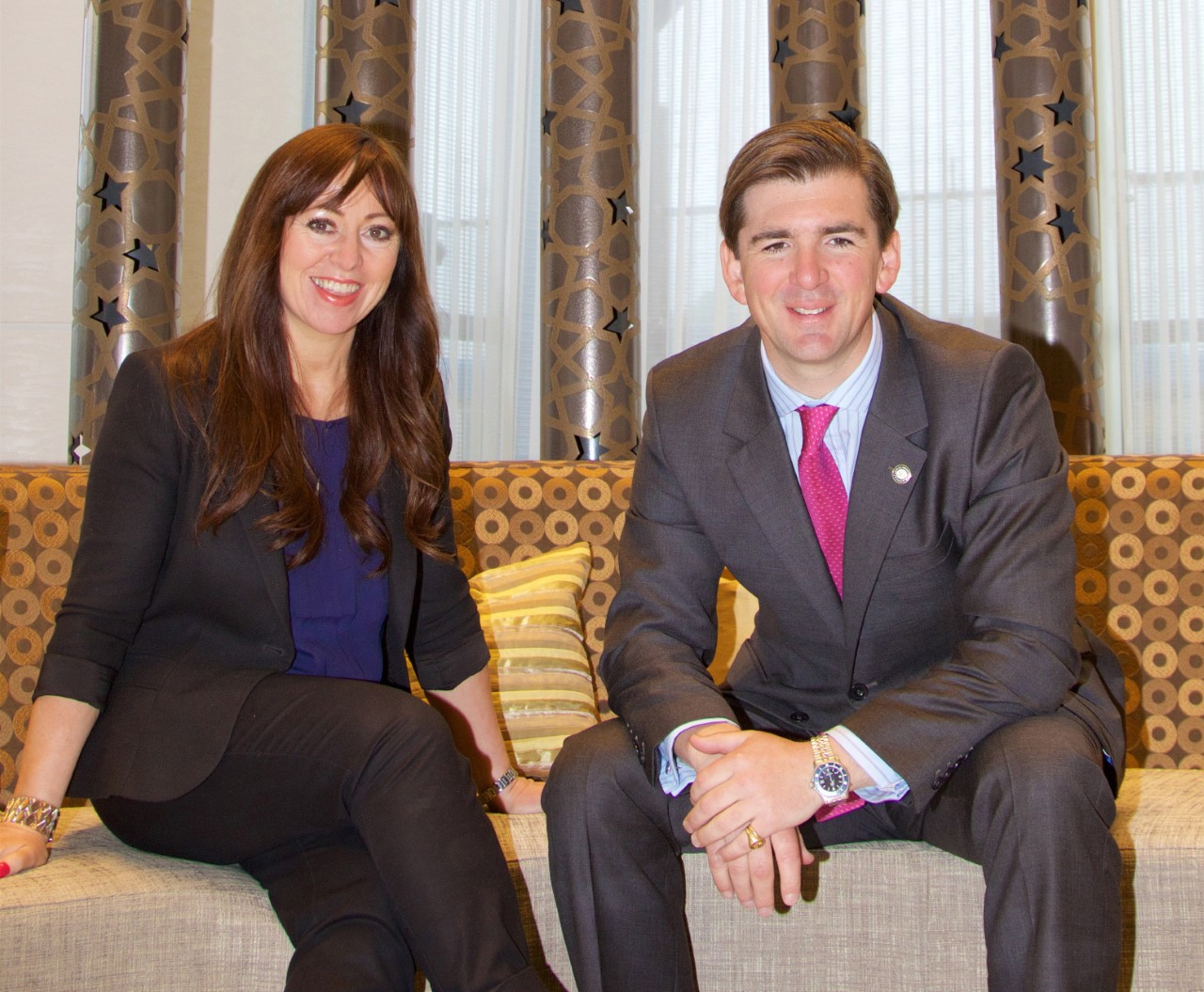 Evie Freeman, Director of Operations and Business Development, Signature Flight Support EMEA and Robert Walters, Director, London Biggin Hill Airport.