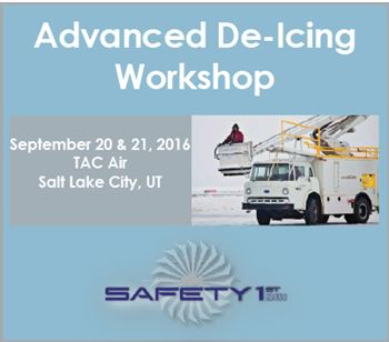 New Safety 1st Advanced De/AntiIcing Training Aviation Pros