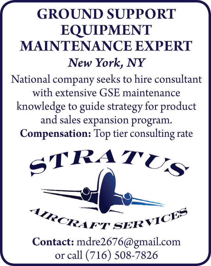 Ground Support Equipment Maintenance Expert New York, NY Aviation Pros