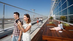 The Terminal 2 terrace is now open to visitors. The Terminal 2 terrace is now open to visitors.